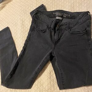 American Eagle Outfitters Women's Dark Gray Skinny Jeans